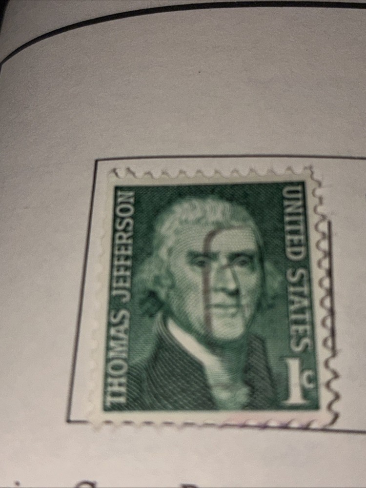 1966-68 Thomas Jefferson Coil Perf. 10 Used