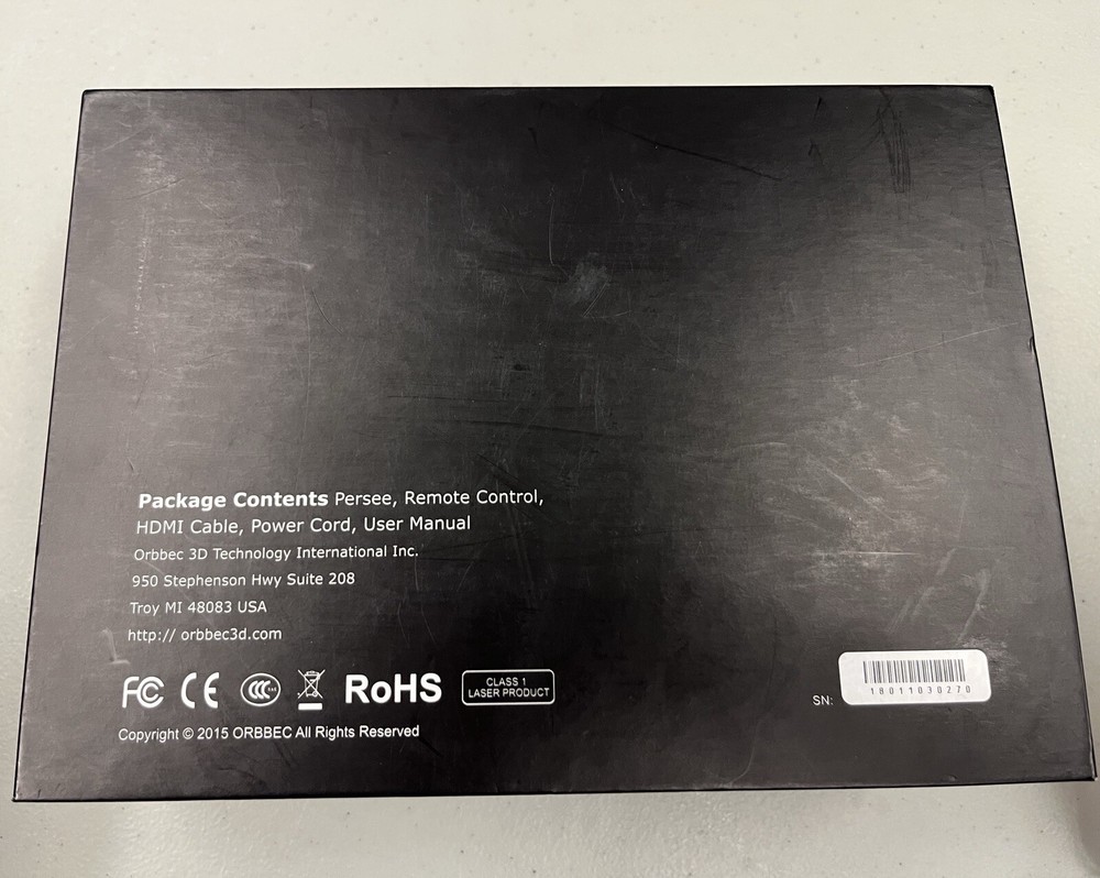 Orbbec Persee G1 - 3D Camera - Never Used - Original Box