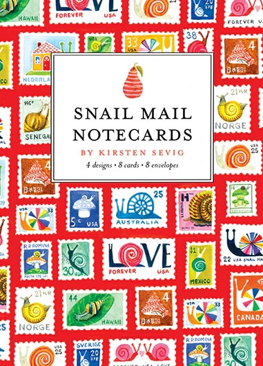 Snail Mail Notecards Set, NEW