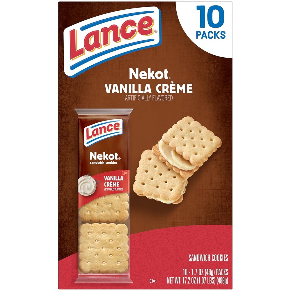 Lance Vanilla Creme Crackers 1.7 oz 10 Pack