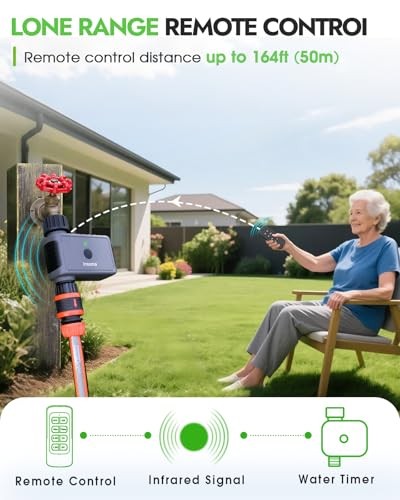 Sprinkler Timer with Remote Control, Water Hose Timers, Remote Control Timer