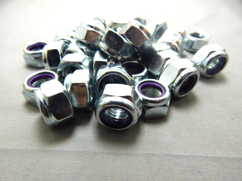 12M - 1.75 NYLON HEX LOCK NUTS