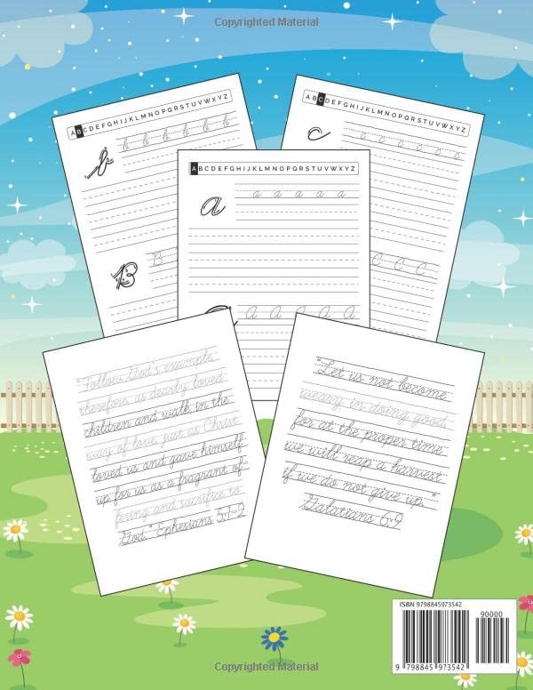 Cursive Handwriting Workbook For Christian kids: Cursive Handwriting Workbook fo