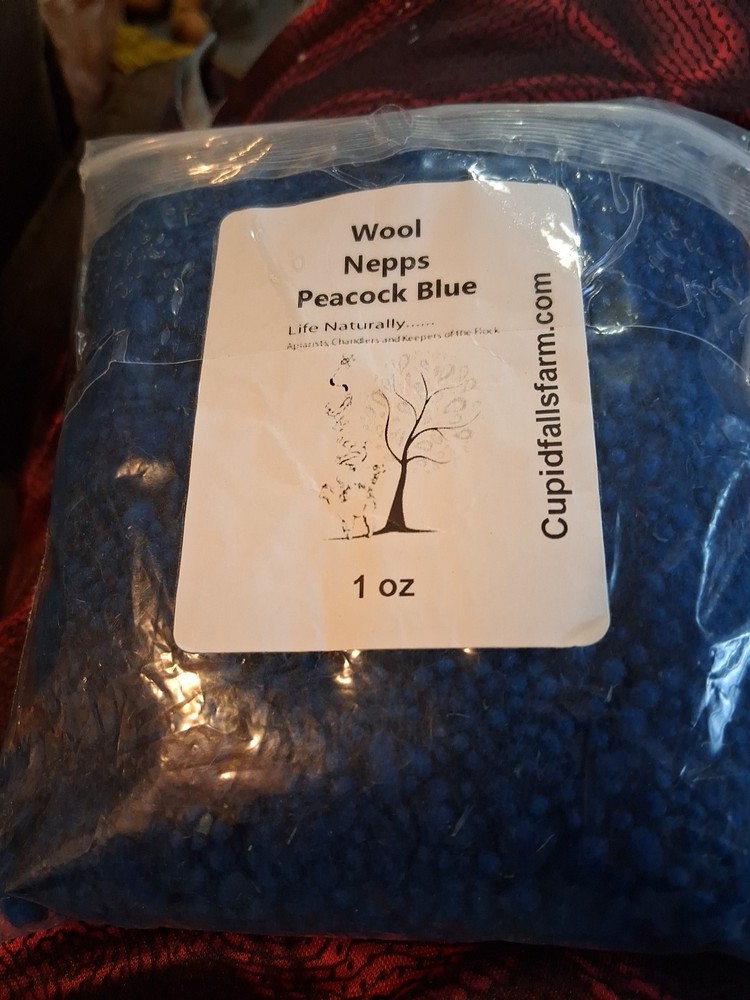 Wool Nepps Peacock Blue