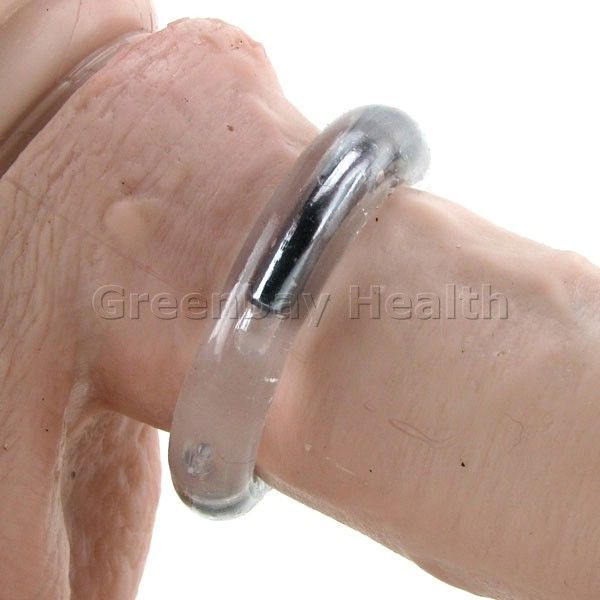 Penis Erection Enhancer Keeper Prolong Cock Ring with Steel Support