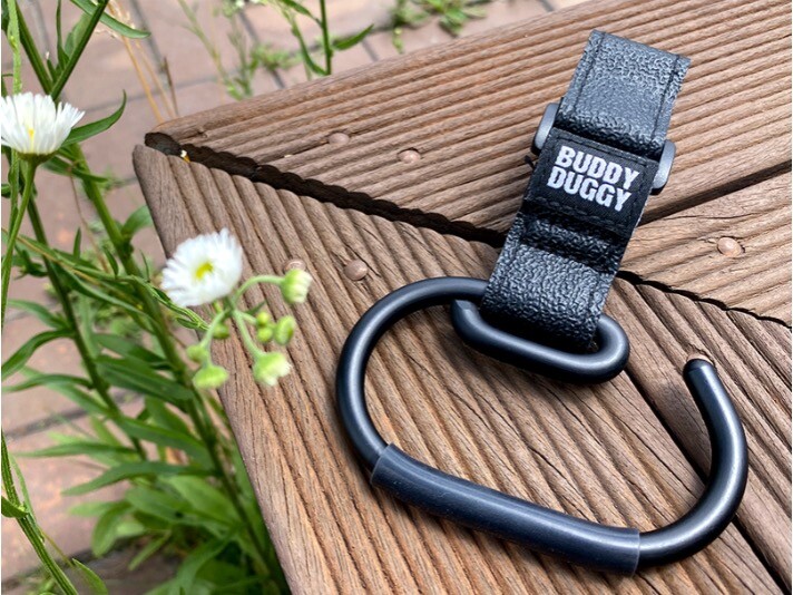 buddy duggy stroller hook nonslip - black
