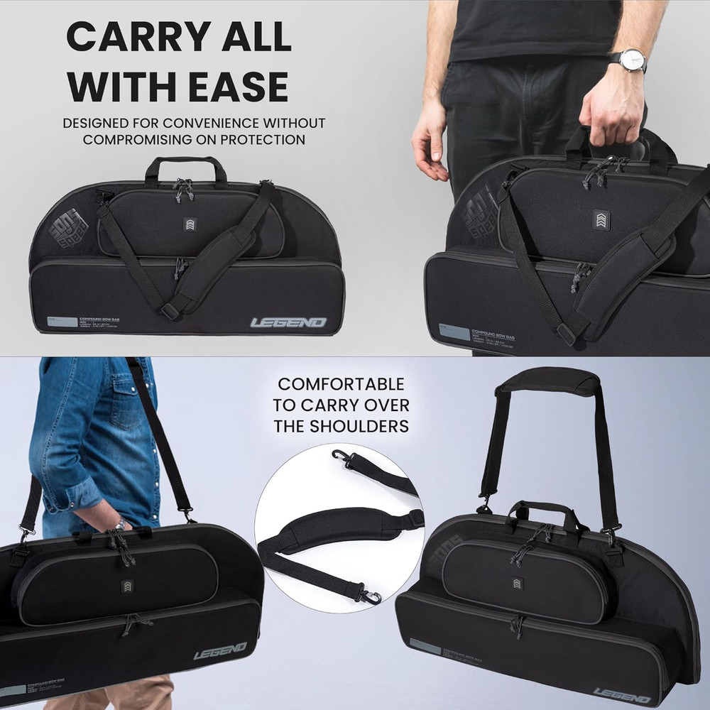 Bowarmor Soft Compound Bow Case - Carry Your Archery Accessories - Thick Protect