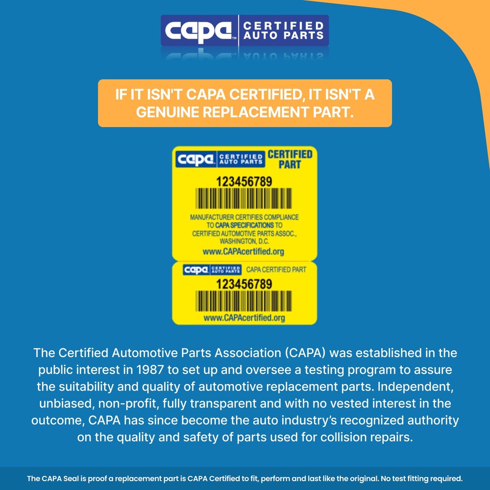 Headlight For Jetta 2019-2024 Left Side CAPA Certified Driver Side LED Headlamp