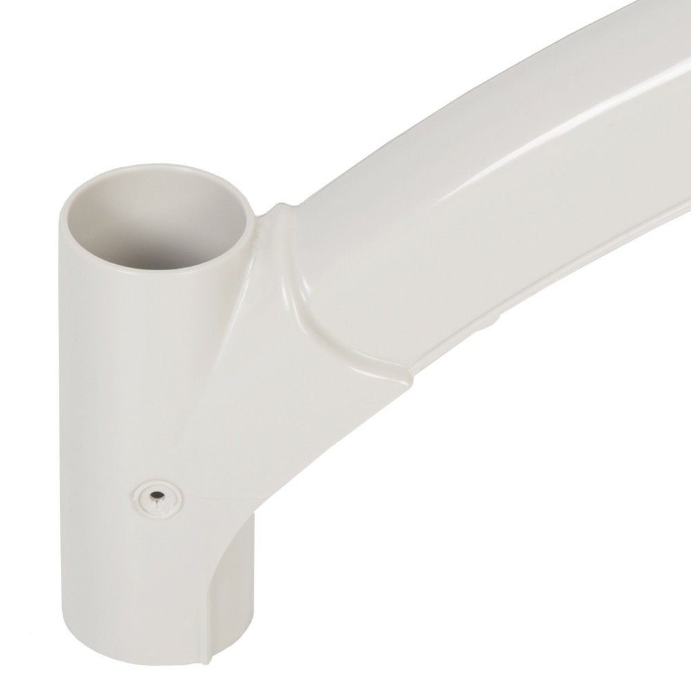 White Short Handrail Replace For Above Ground Swimming Pool Step