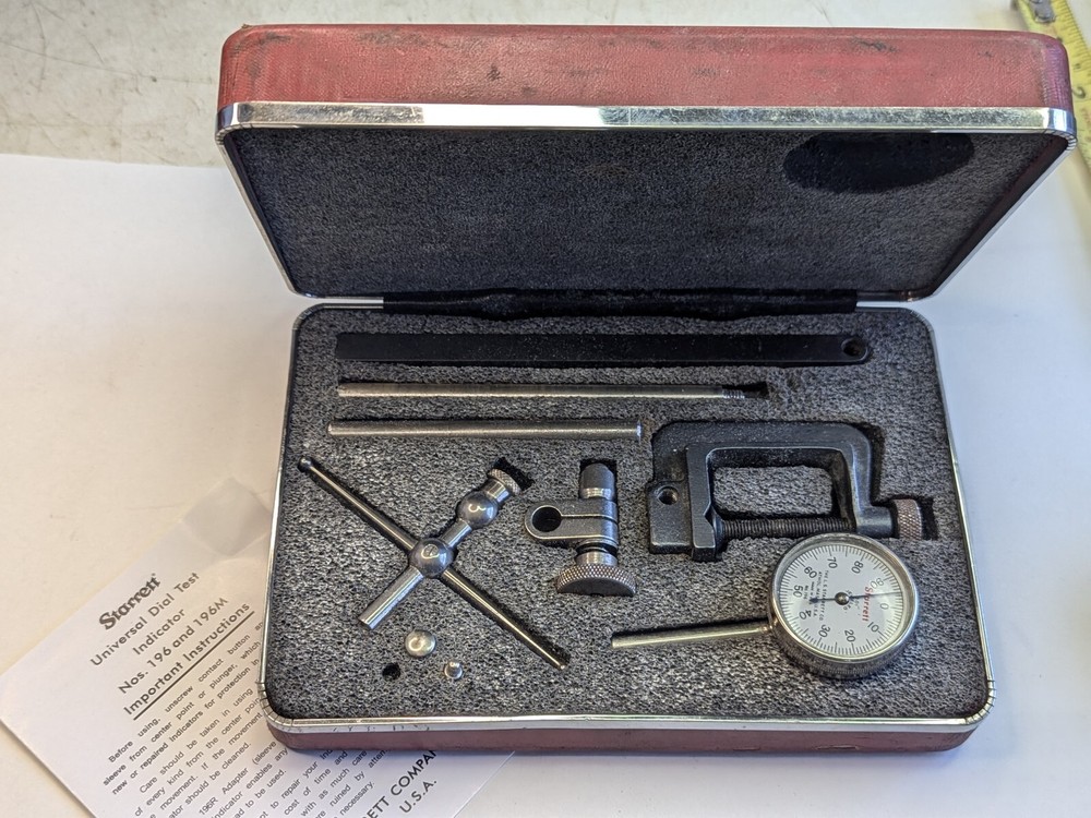 STARRETT 196 DIAL INDICATOR SET / Incomplete Set
