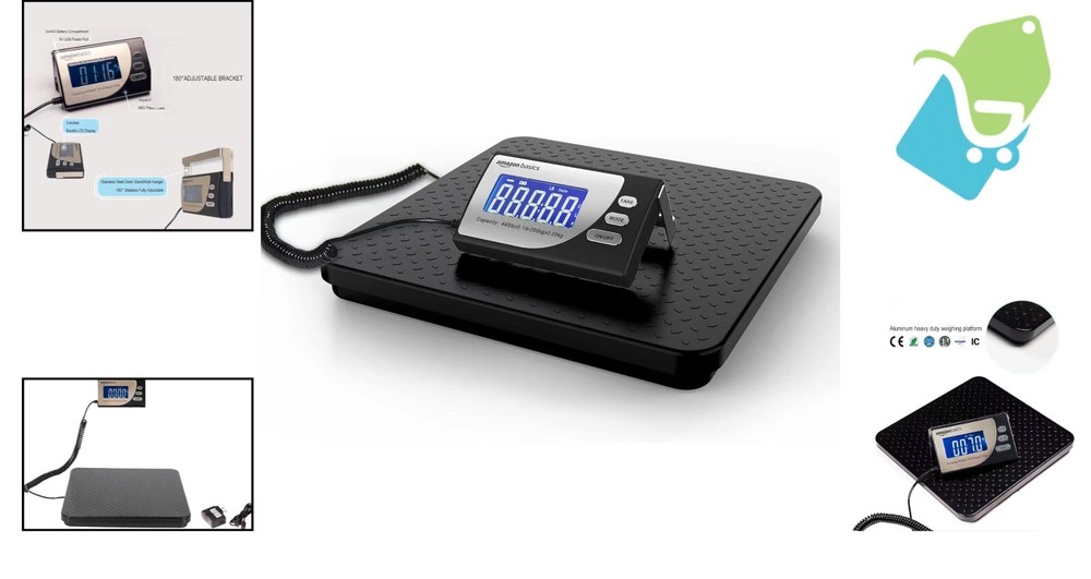 Robust Digital Postal Scale - 440 lb Max Capacity & 10 oz Minimum Load Weight