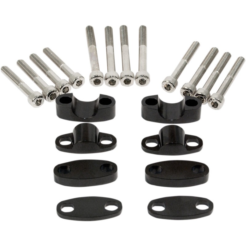 EMGO Aluminum Handlebar Riser Kit - Black - 2309371