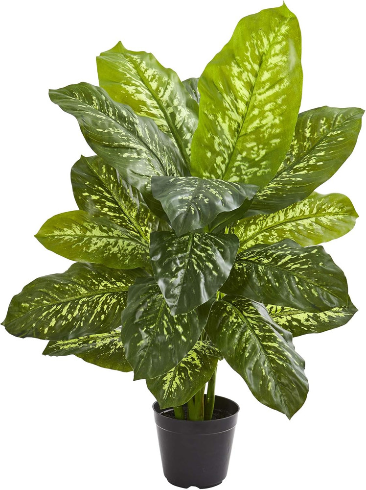 34In. Dieffenbachia Artificial Plant (Real Touch)