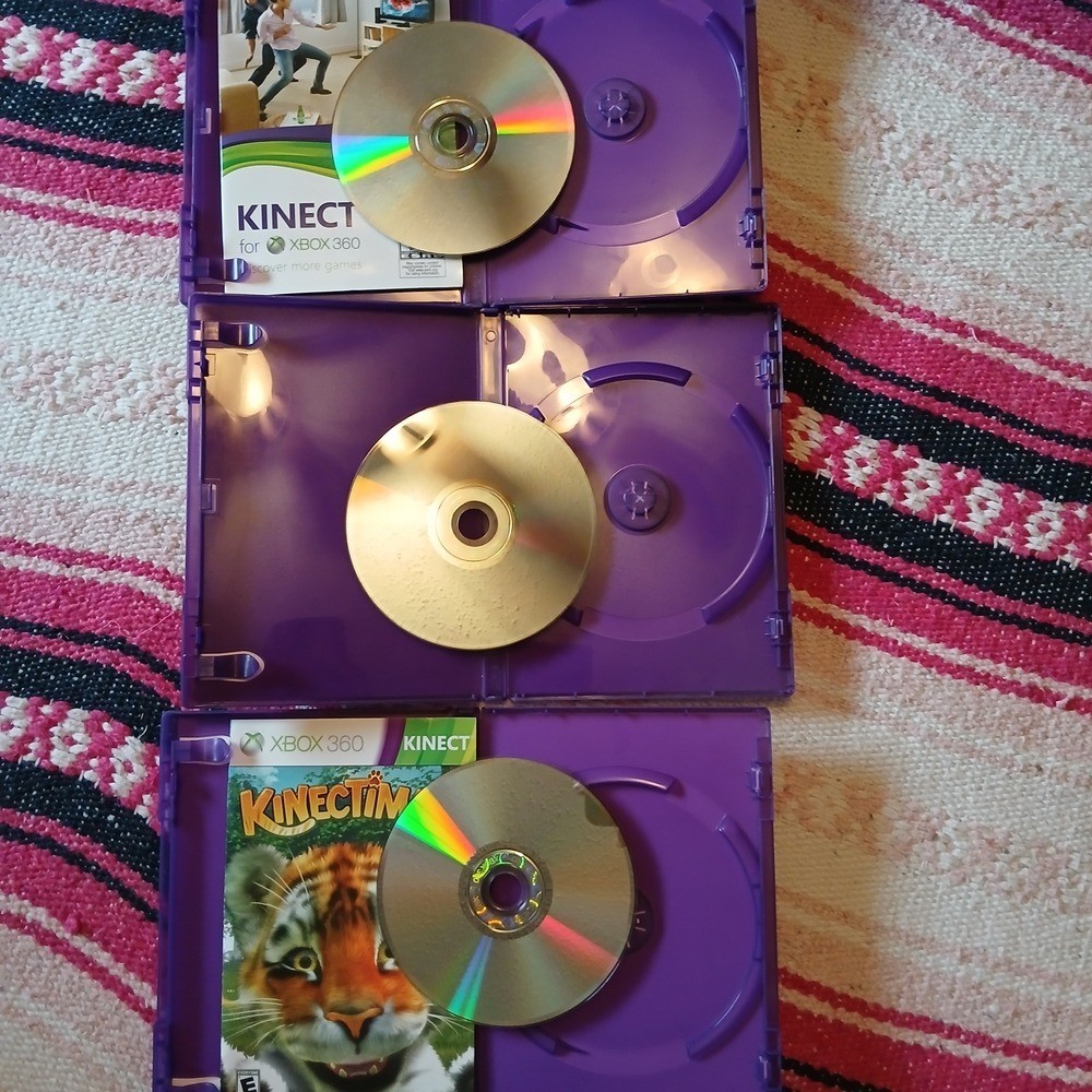 Xbox 360 Kinect Game Bundle: Set Of 3 //AS IS