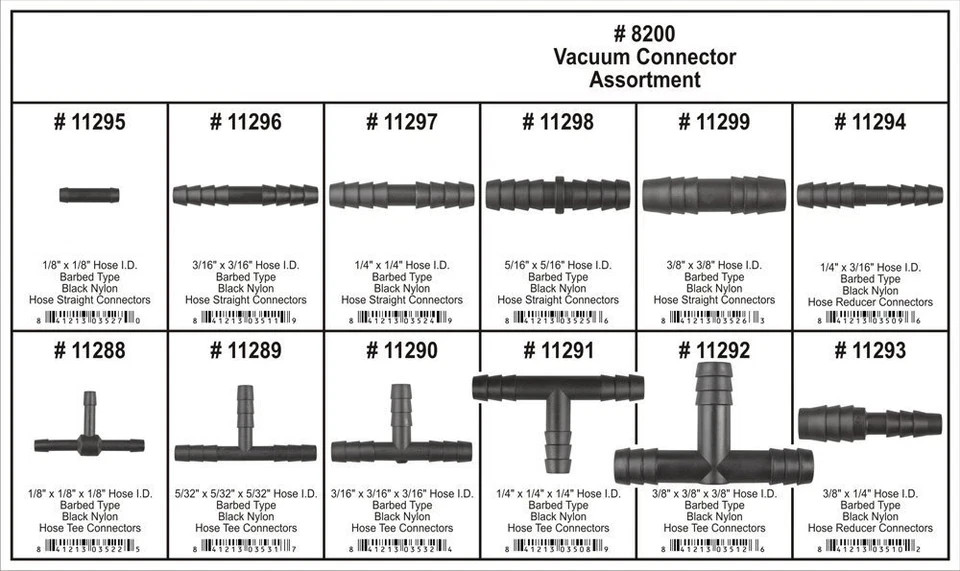 8200 Vacuum Connector Assortment