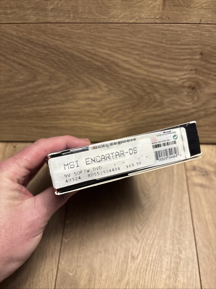 Microsoft Encarta 2004 Reference Library Plus DVD Windows XP New Sealed Box