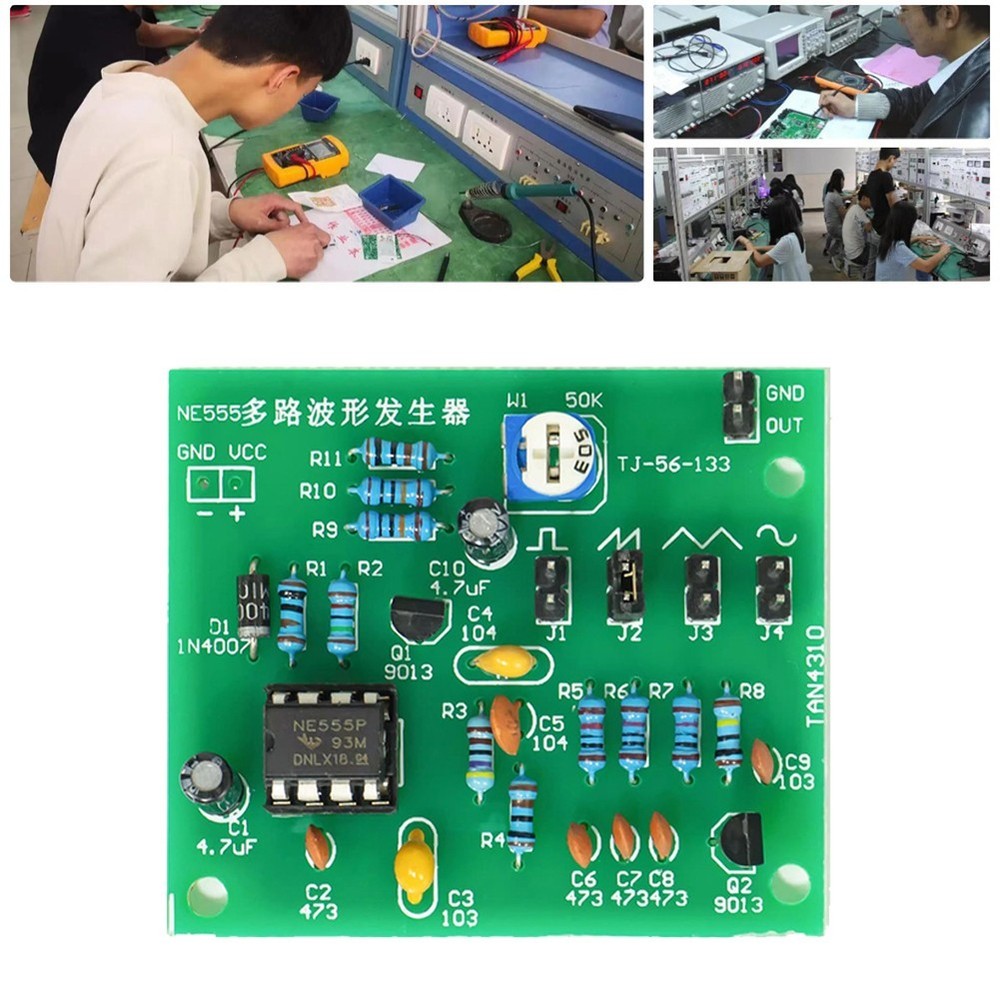 Multichannel NE555 Waveform Generator DIY Electronics Component Kit Set