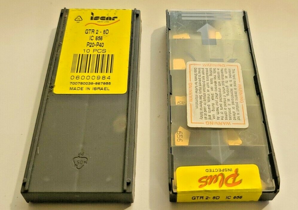 GTR 2 -8D IC656 ISCAR *** 10 INSERTS *** FACTORY PACK ***