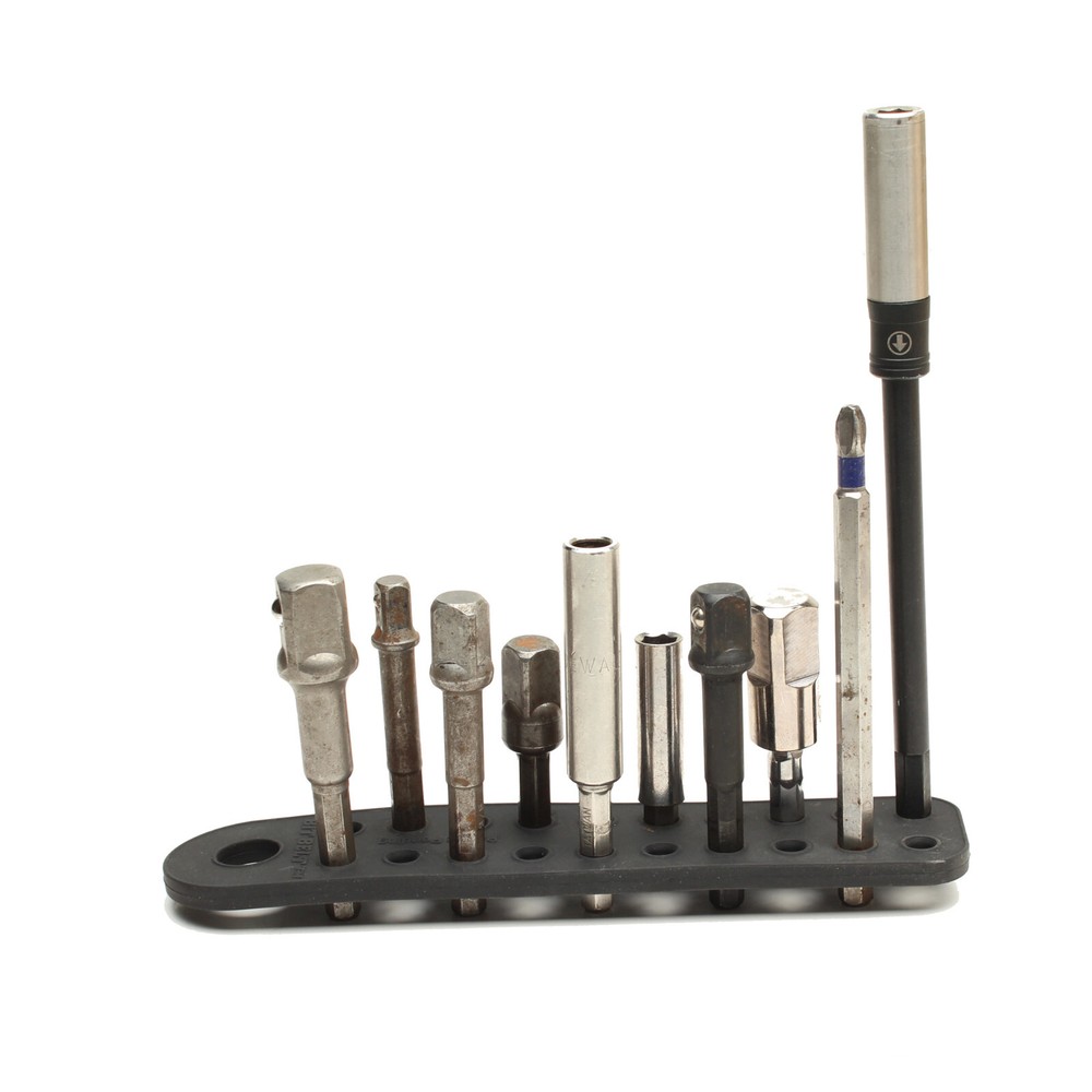 Bit Belt - Hex Bit Organizer - Holds 20 Bits - Flexible Rubber Design - 2 Pack