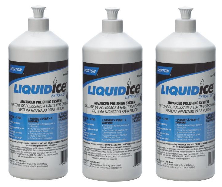 Norton 97116 Liquid Ice, Extra Cut, Quart (3 Pack)