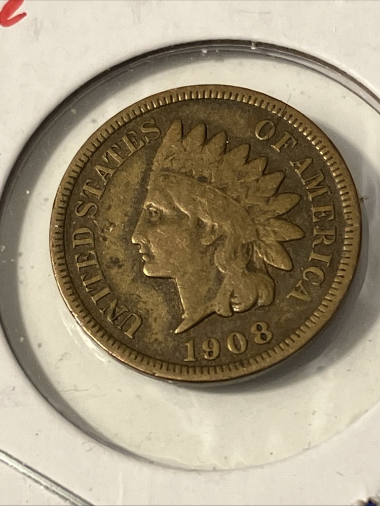 1908 s indian head penny