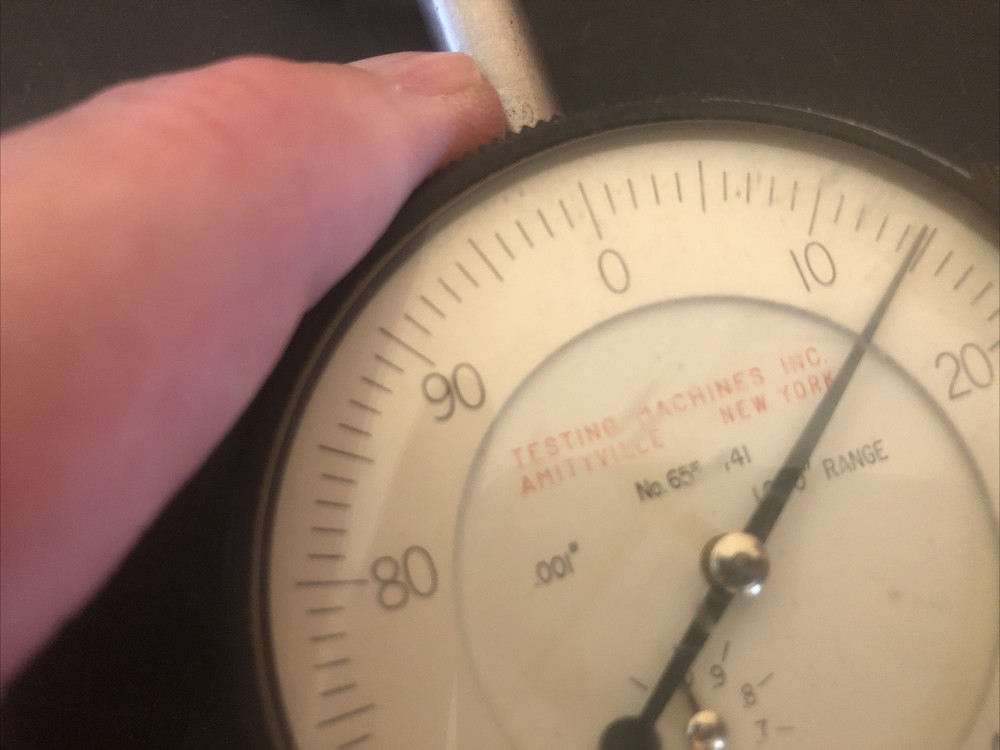 Testing Machines Inc. Dial Indicator No.655-441 Range 1.000"