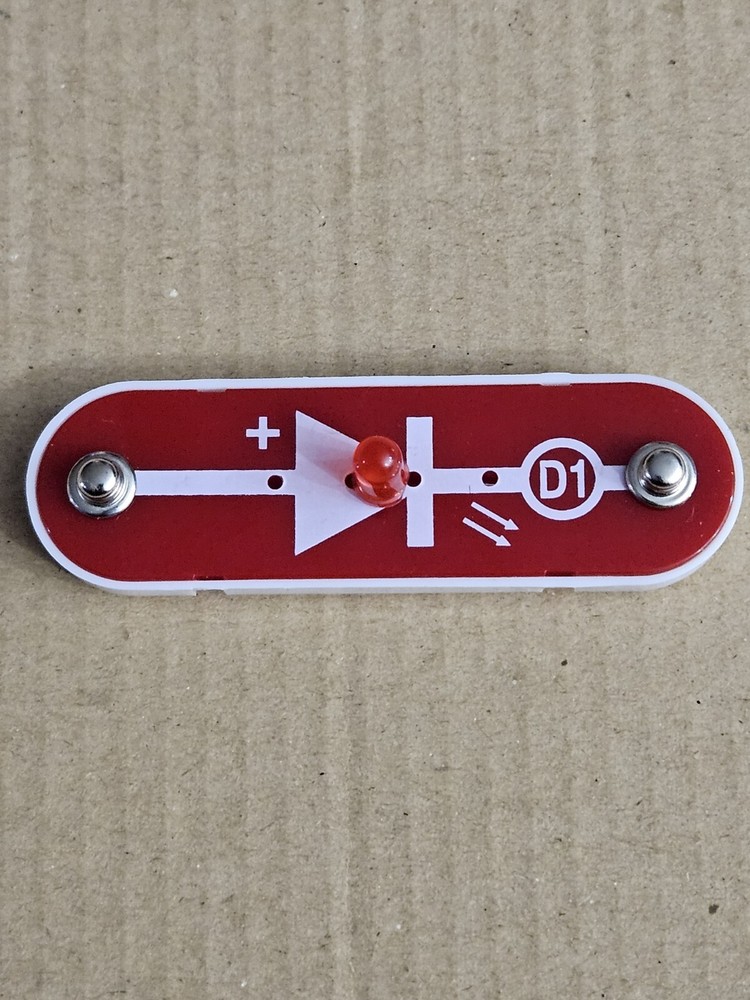 SNAP CIRCUITS Elenco Red Light Emitting Diode (D1), Part # 6SCD1