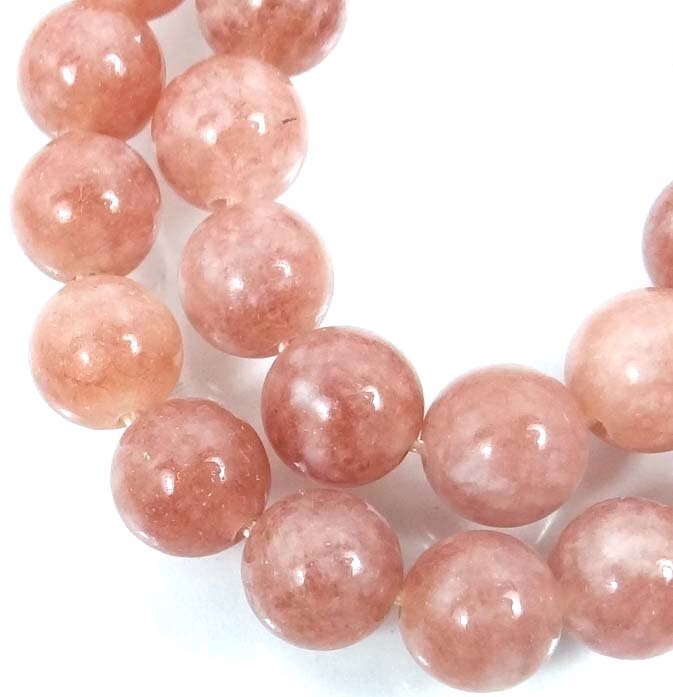 8mm Natural Sunstone Round Beads 15"