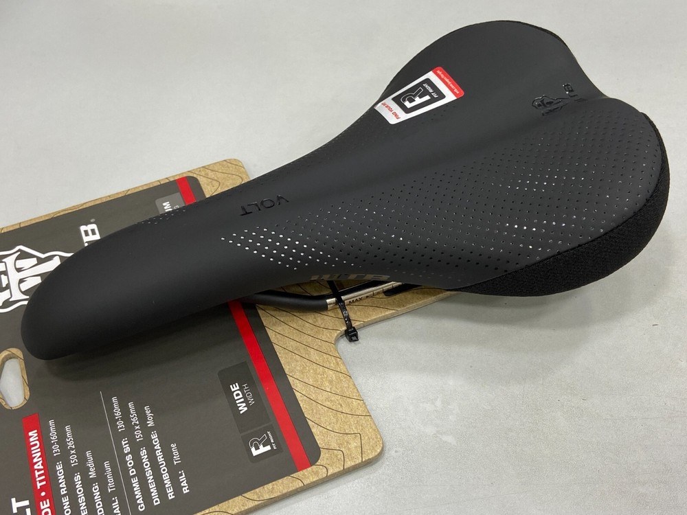 WTB Volt Wide Titanium Rail Medium Padding 150x265mm Saddle (Black)