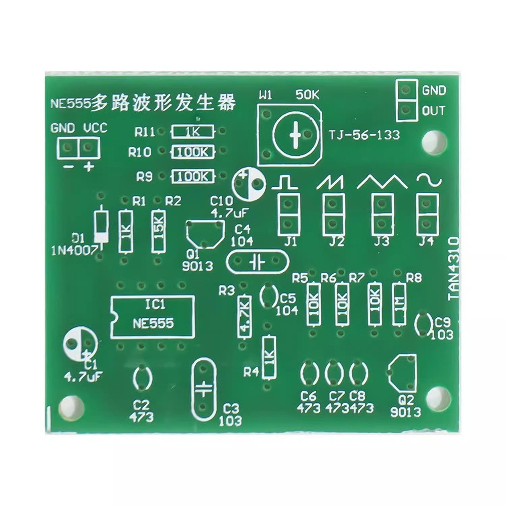 NE555 Waveform Generator Kit for DIY Electronics Projects and Learning