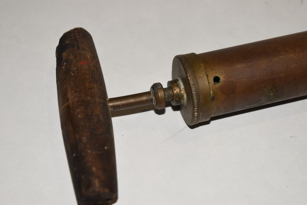 Vintage Brass with Wood Handle Bug Sprayer