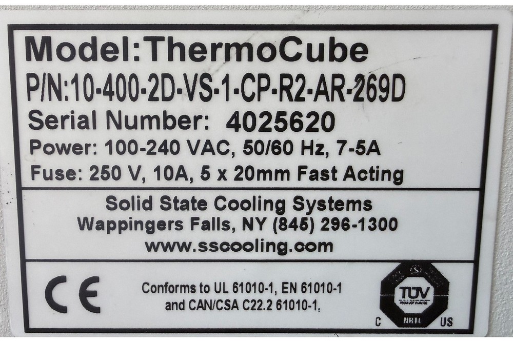 ThermoCube Chiller 400W - Solid State Thermoelectric Recirculating System