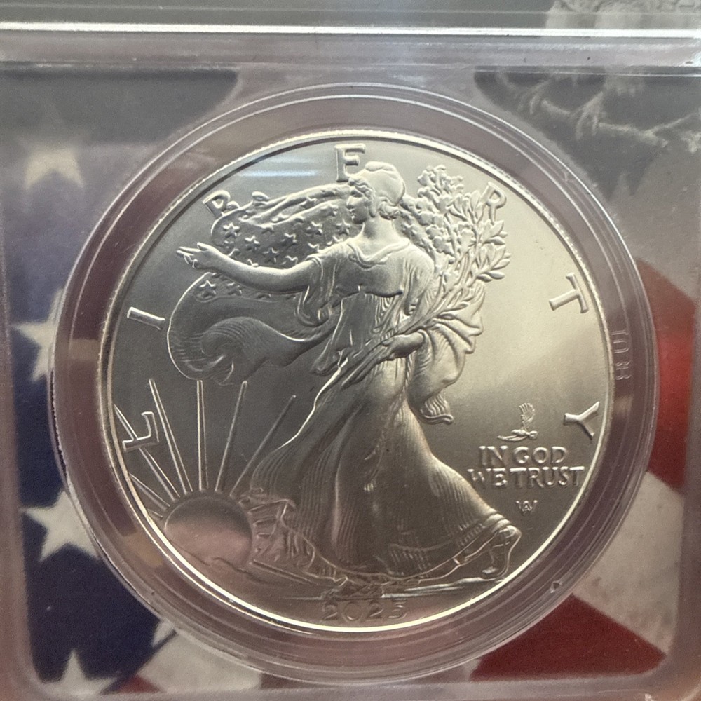 2025 P SILVER EAGLE, FIRST STRIKE, EAGLE PRIVY,MS-70