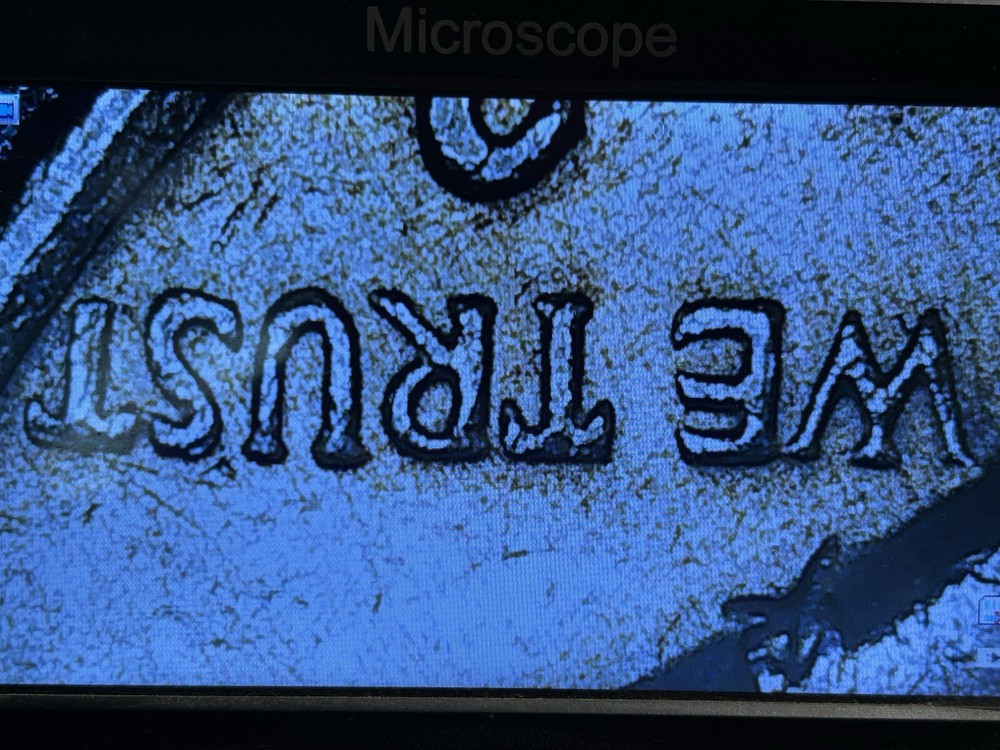 1972-D 50C Kennedy Half Dollar Multiple Errors View