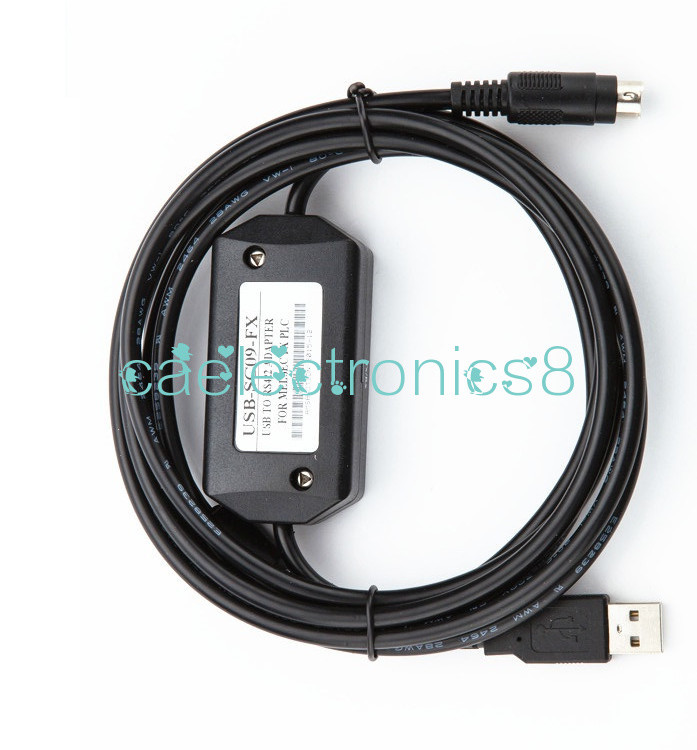 PLC Programming USB-SC09-FX Cable For Mitsubishi MELSEC USB TO RS422 ADAPTER CA