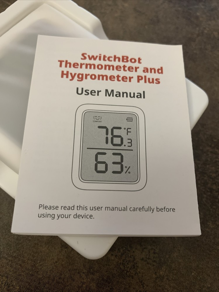SwitchBot Thermometer and Hygrometer Plus - Open Box