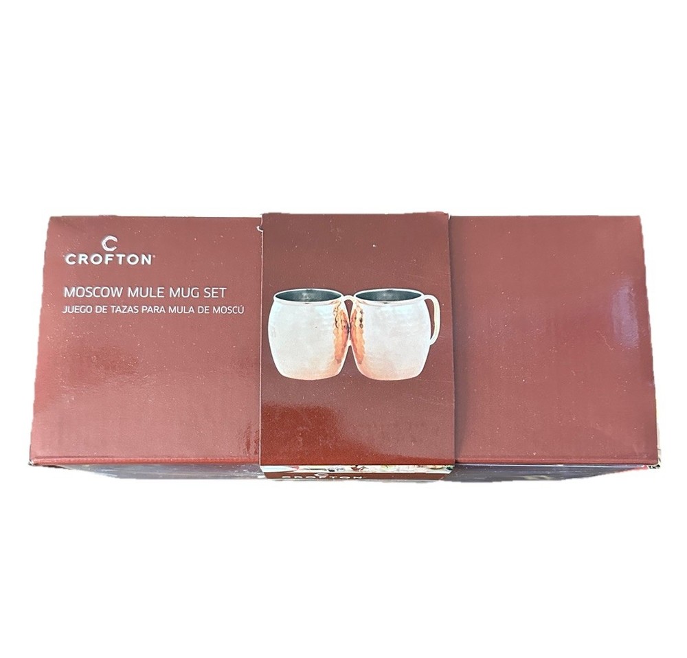 2 New Crofton Copper Moscow Mule Mugs MIB