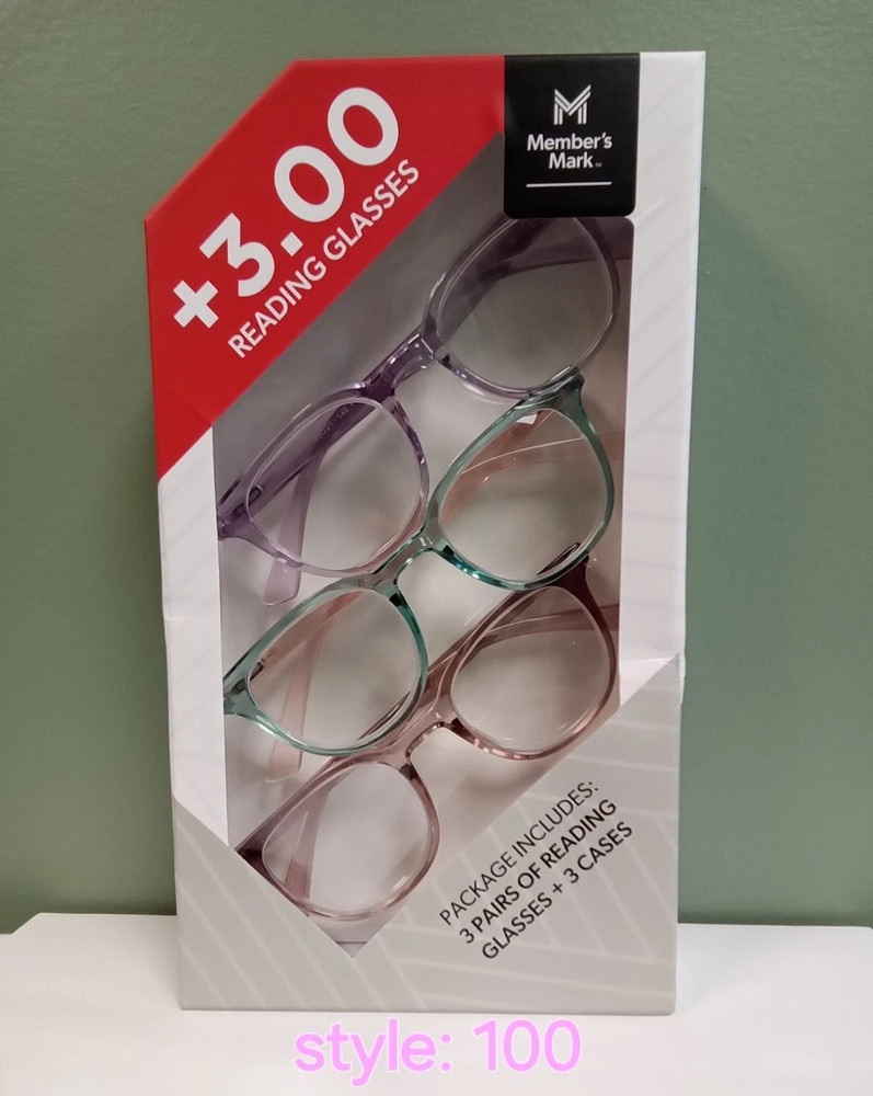Member's Mark 3 pack Reading Glasses
