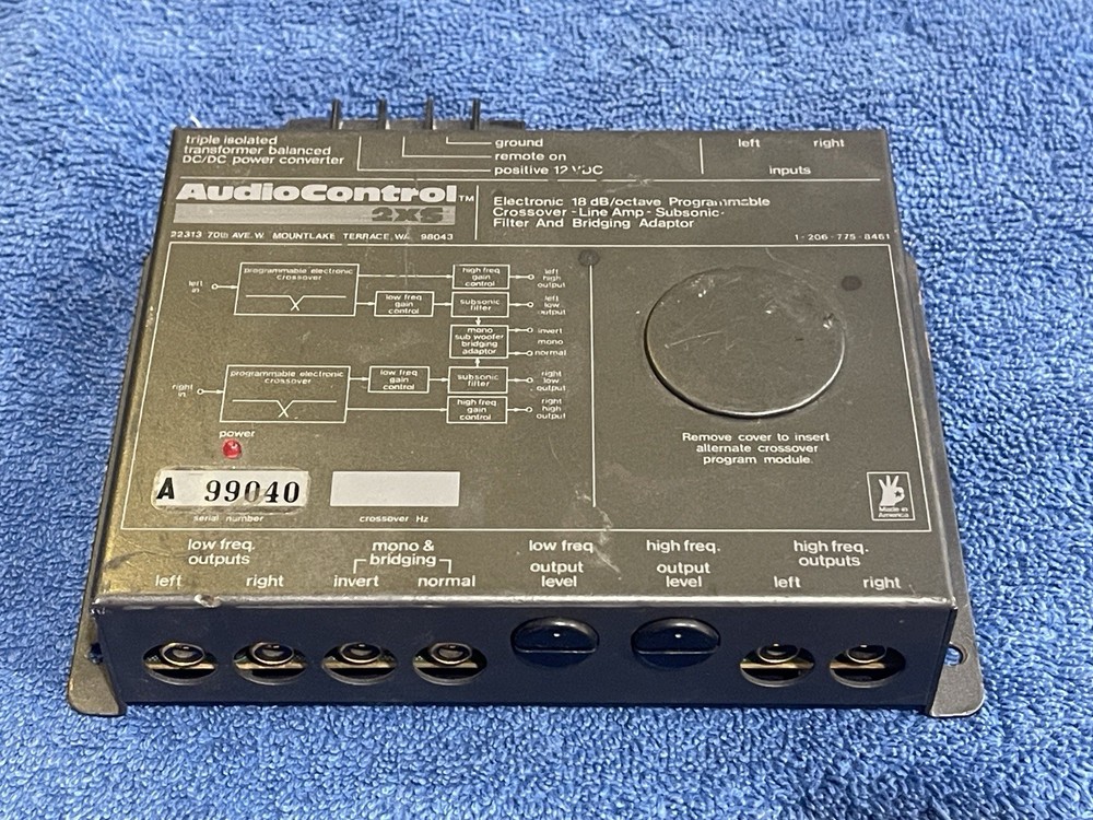 Audio Control Two Way Crossover Model 2XS