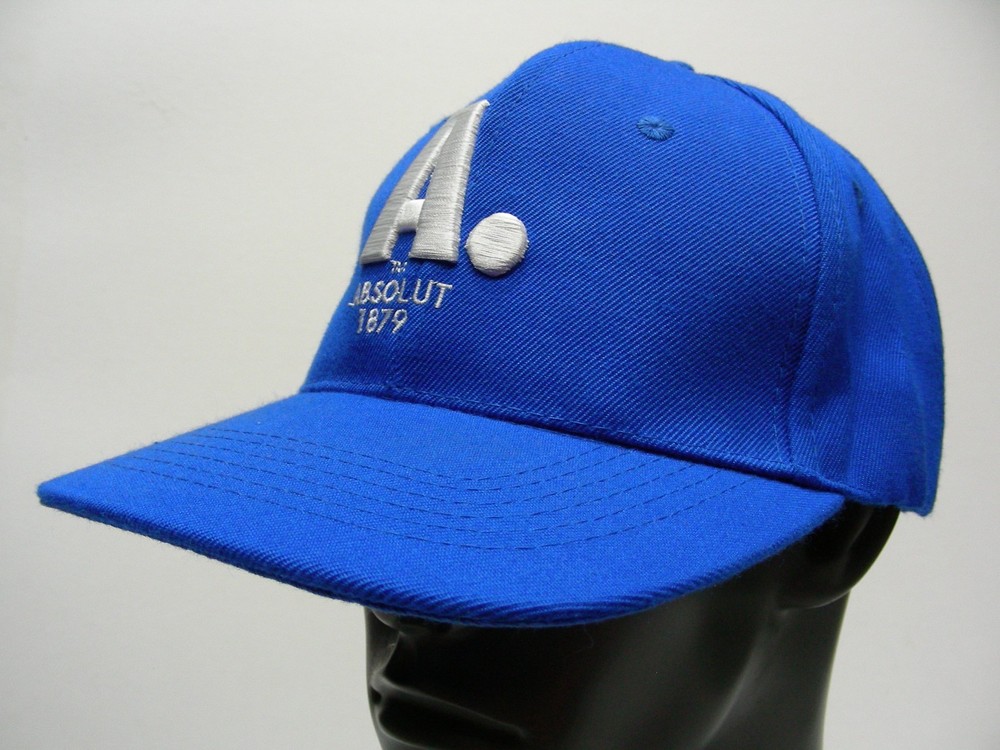 ABSOLUT - 1879 - ROYAL BLUE - ADJUSTABLE SNAPBACK BALL CAP HAT!