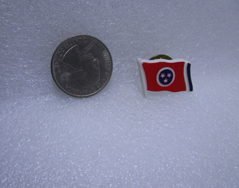 State Flag Tennessee Plastic Pin