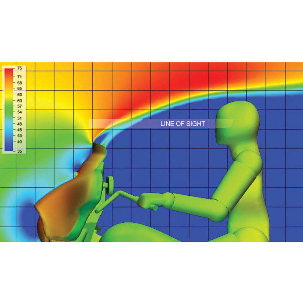For Harley Touring Electra Glide 6'' Smoke Wave Windshield Windscreen 1996-2013