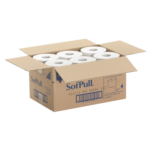 Georgia-Pacific SofPull Hardwound Towel Roll White Paper | 6 Rolls per Case