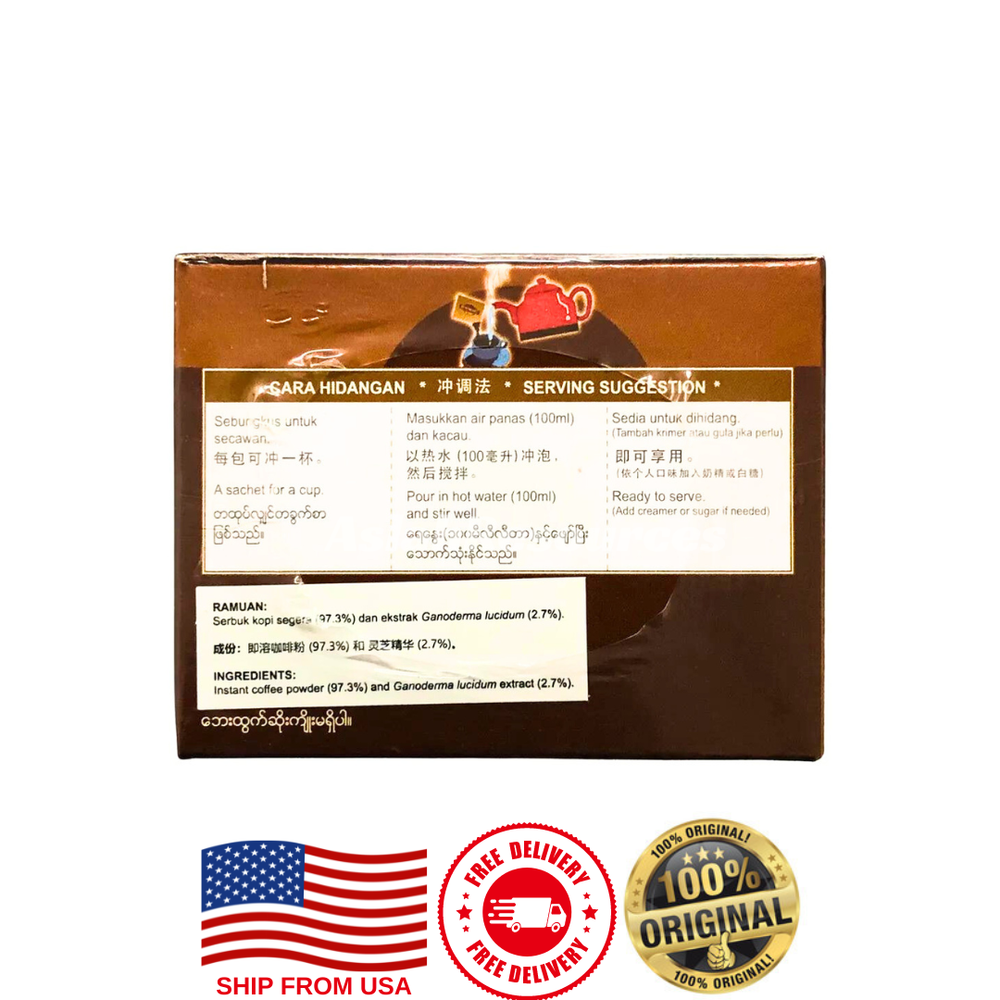 2boxes Gano Excel GanoCafe Classic Ganoderma Premix Coffee 60Sachets ShipFrom US