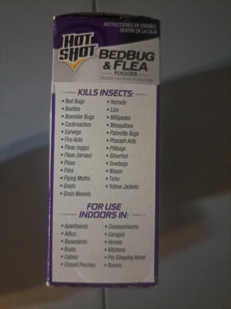 Hot Shot 95911 Bedbug and Flea Fogger, 3-Count