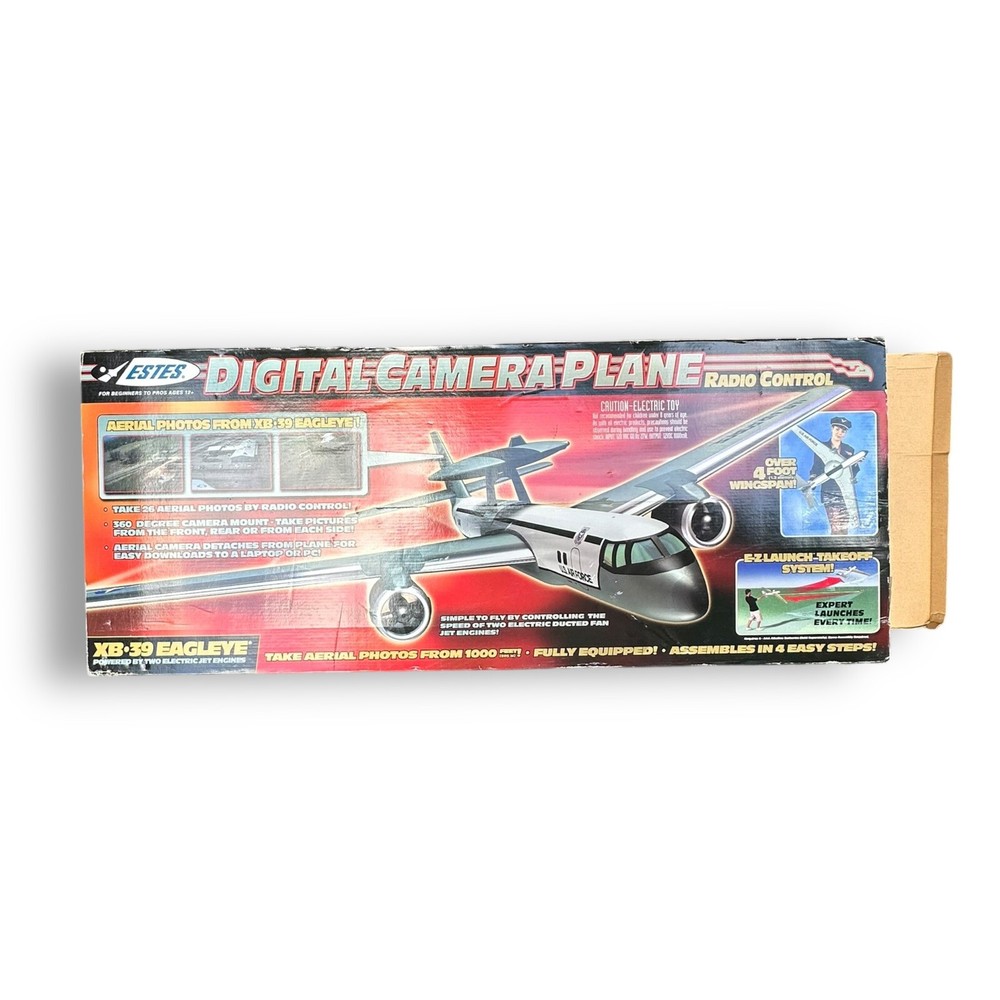 ESTES XB-39 EAGLEYE R/C REMOTE CONTROL AIRPLANE CAMERA PLANE