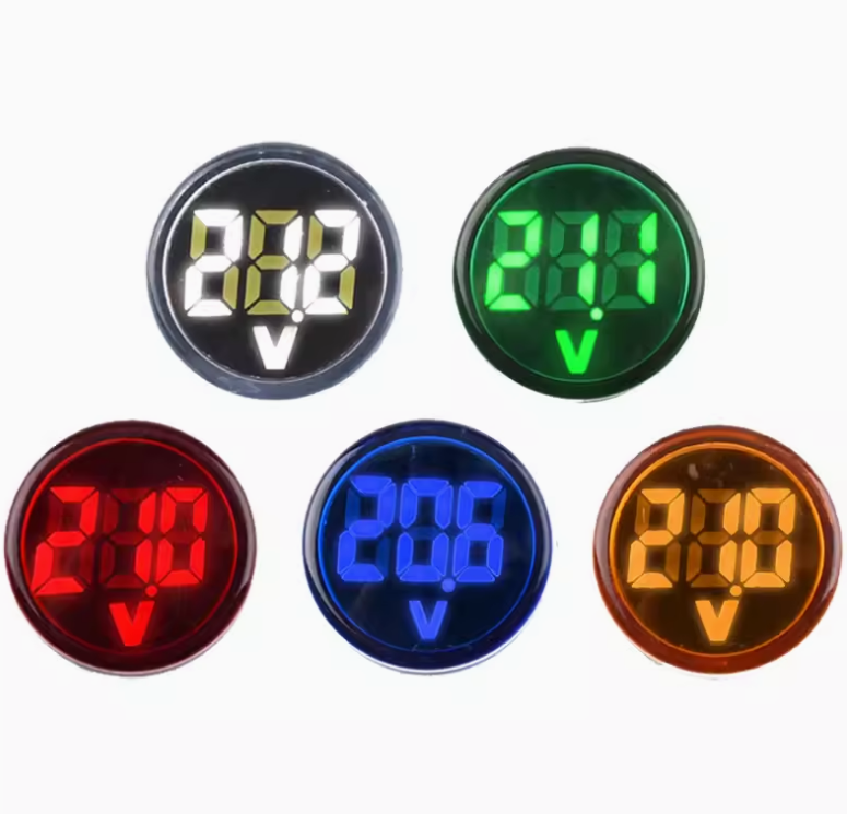 DC 6-100V Digital Mini LED Voltmeter Display 22MM Voltage Meter Volt Tester