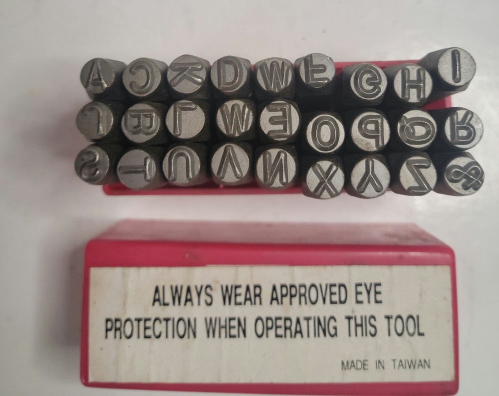 Metal Stamp Set Full Upper Case Alphabet Plus "&" 1/8"
