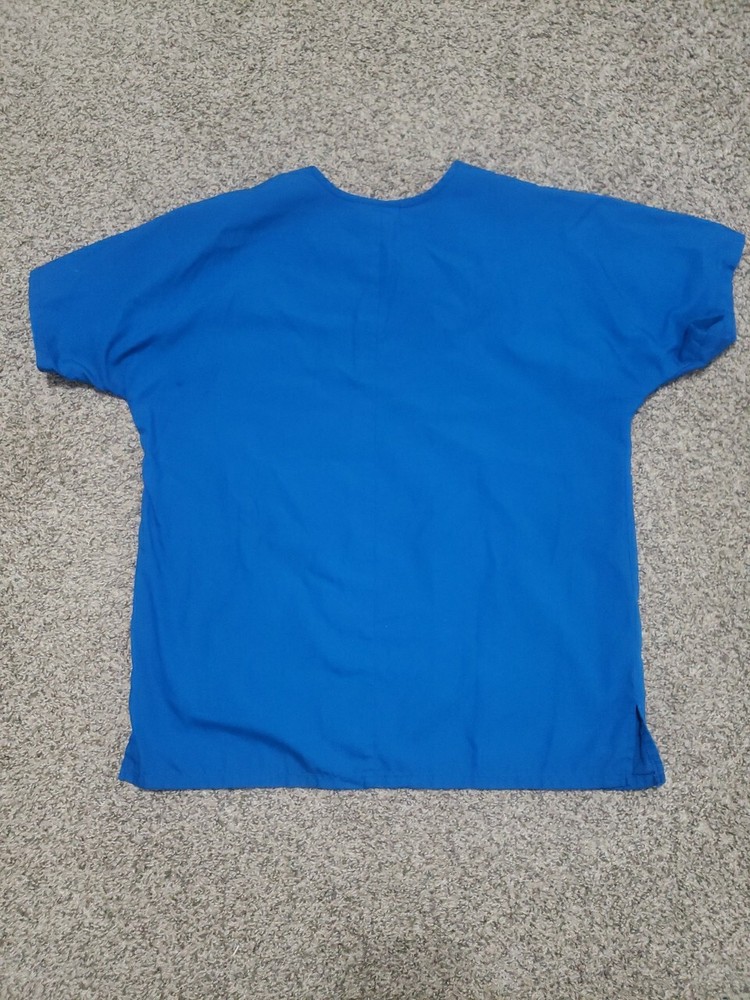 Unisex Cherokee Size Small Blue Scrub Top