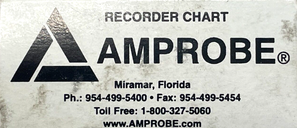 Amprobe 986782 Recorder Chart 1PC